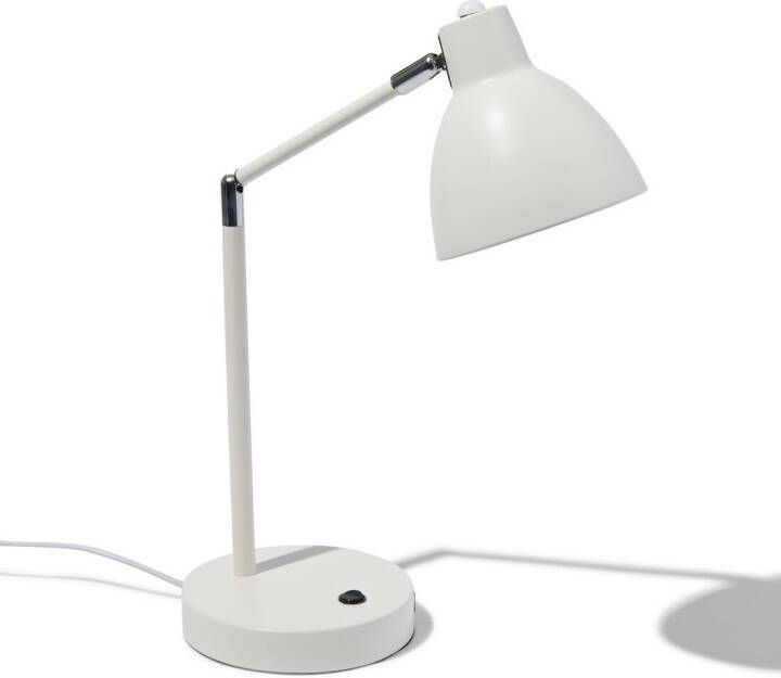 HEMA Bureaulamp Met USB Poort Wit