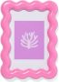 HEMA Fotolijst 10x15cm Roze Hout Golven (felroze) - Thumbnail 2