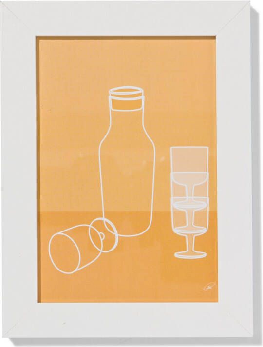 HEMA Fotolijst 10x15cm Wit Hout (wit)