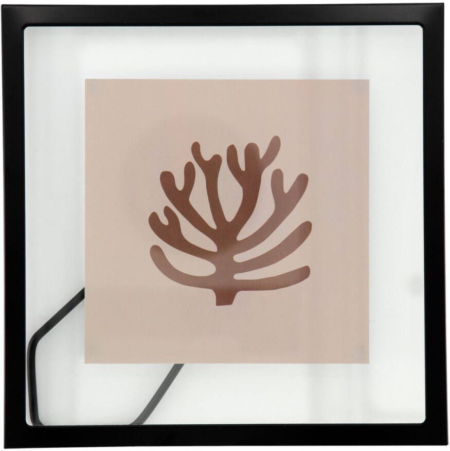 HEMA Fotolijst 15x15cm Zwart Metaal Floating (zwart)