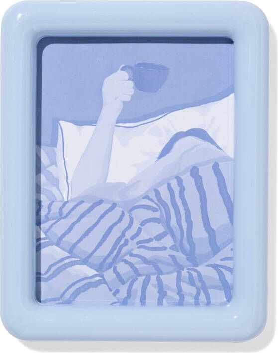 HEMA Fotolijst 15x20cm Hout Bold Lichtblauw (blauw)