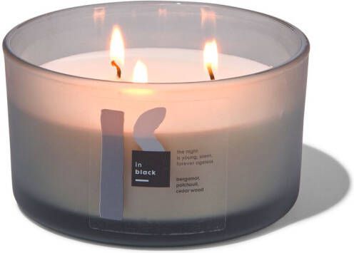 HEMA Geurkaars In Glas Ø13.5x8 In Black