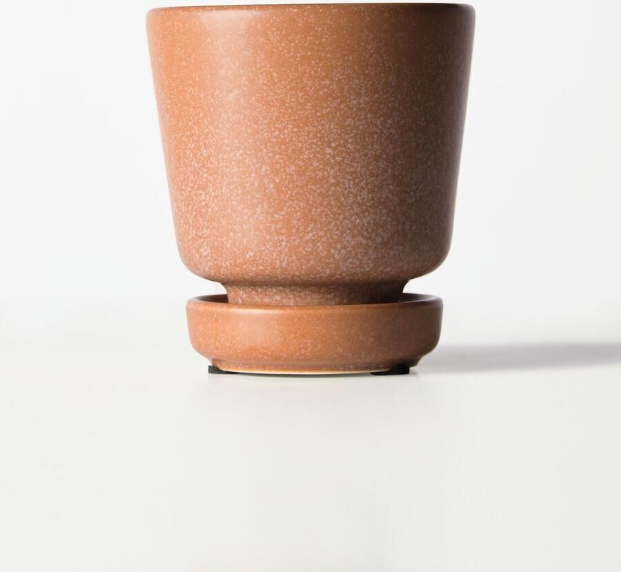 HEMA Bloempot ⌀8x8cm Keramiek Terra (oranje)
