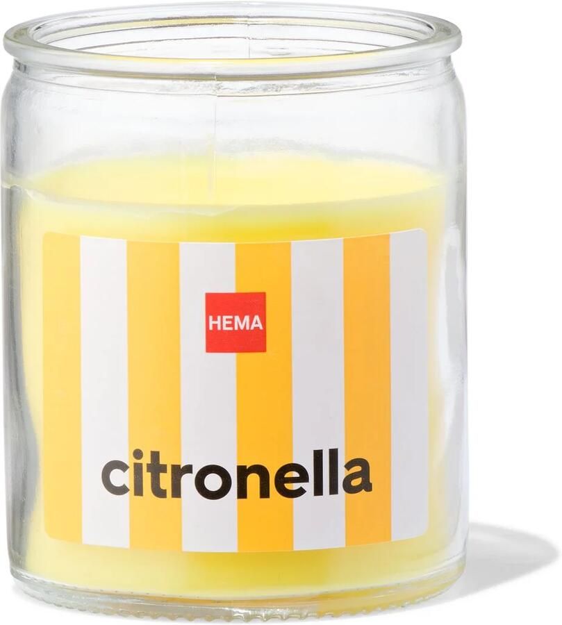 HEMA Citronella Geurkaars In Glas Met Ø6.5x8 - Foto 1