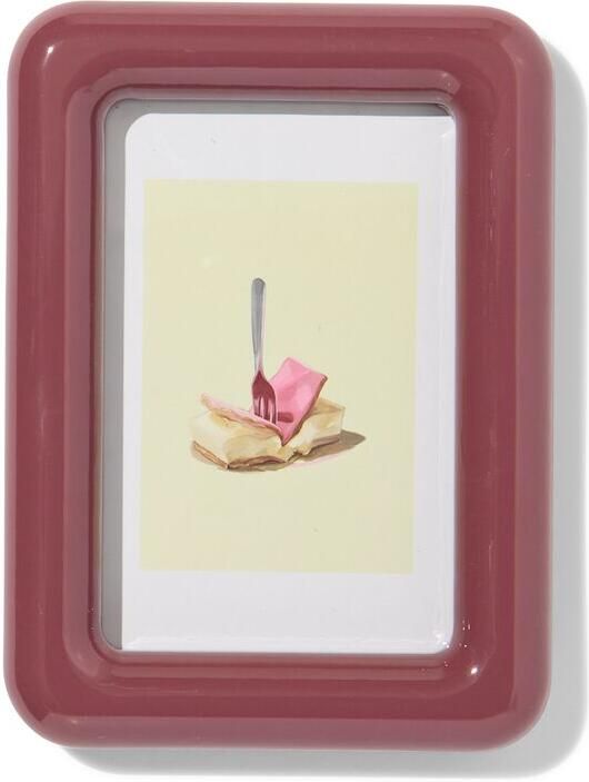 HEMA Fotolijst 10x15cm Hout Afgerond (bordeauxrood)