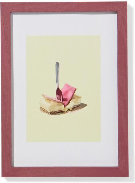 HEMA Fotolijst 10x15cm Hout Dun (bordeauxrood)