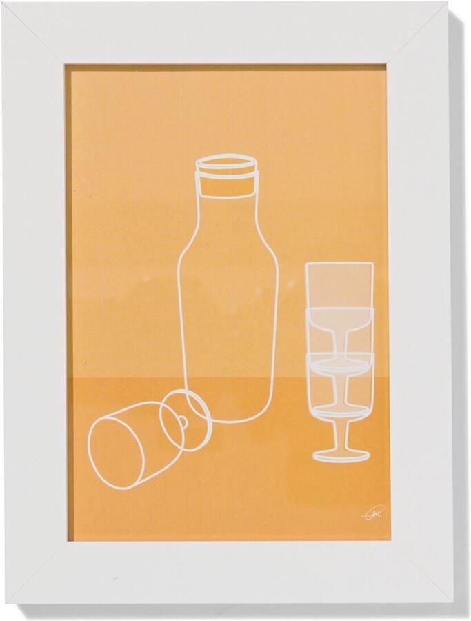 HEMA Fotolijst 10x15cm Wit Hout (wit)