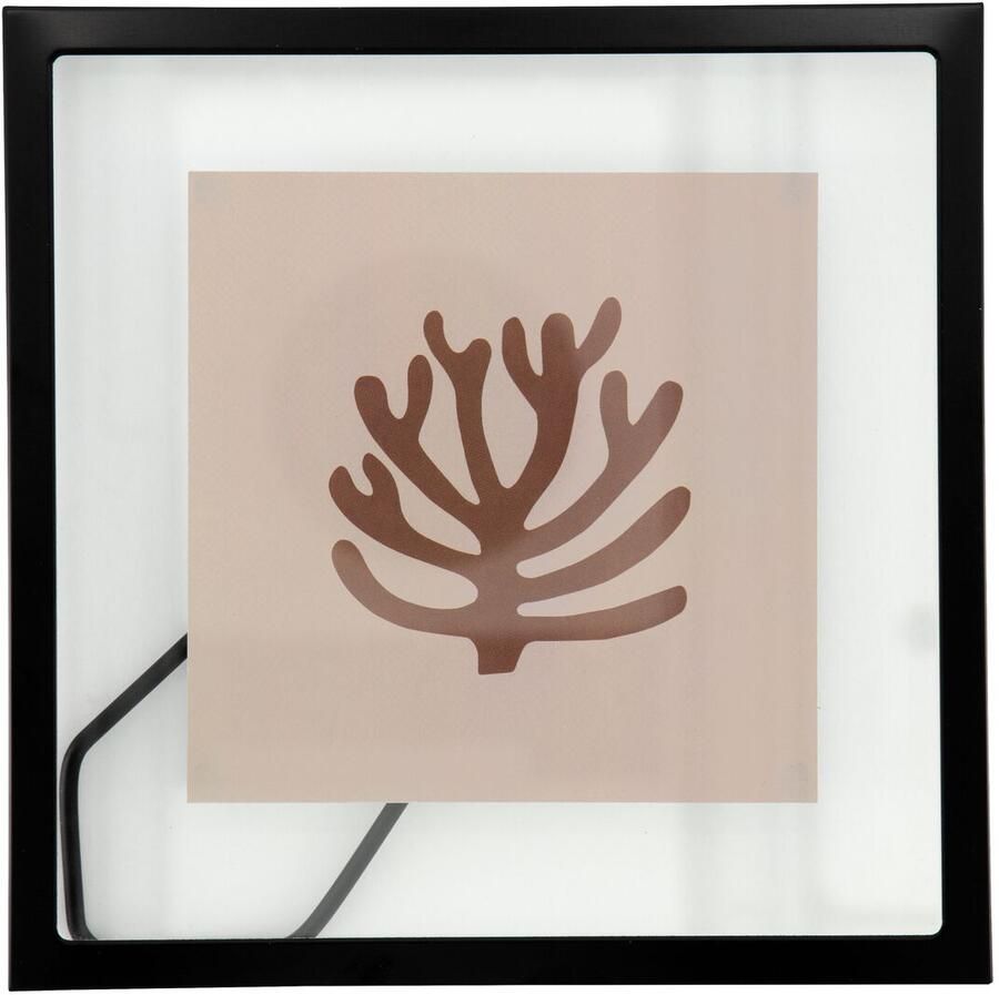 HEMA Fotolijst 15x15cm Zwart Metaal Floating Zwart (zwart)