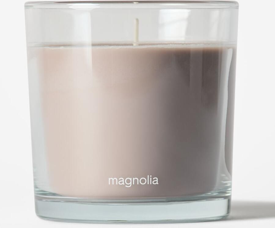 HEMA Geurkaars ⌀10x10cm Glas Magnolia (naturel)