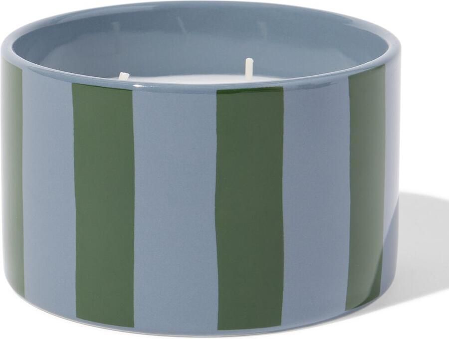 HEMA Geurkaars ⌀11x7cm Keramiek Sinaasappel-cederhout (groen)