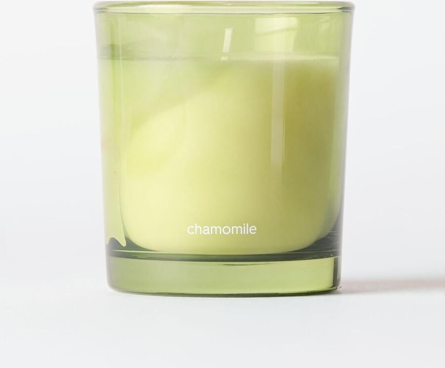 HEMA Geurkaars ⌀7x8cm Glas Kamille (groen)