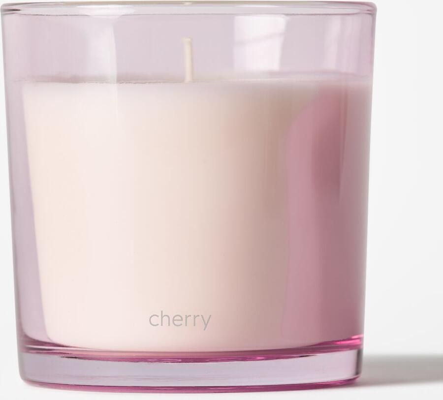 HEMA Geurkaars In Glas ⌀10x10cm Cherry (lichtroze)