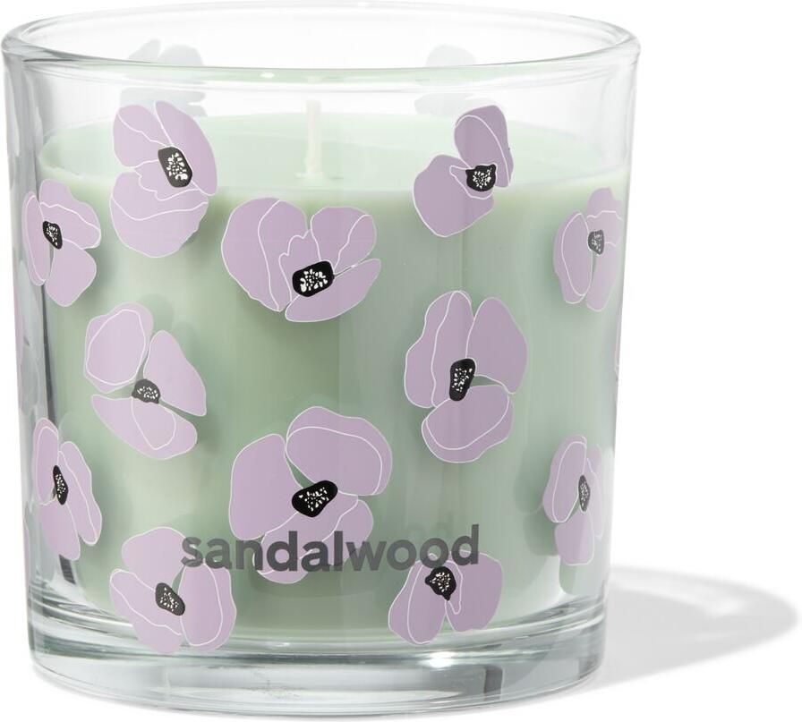 HEMA Geurkaars In Glas ⌀10x10cm Sandalwood (groen)