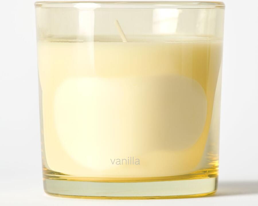 HEMA Geurkaars In Glas ⌀10x10cm Vanille (lichtgeel)