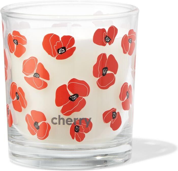 HEMA Geurkaars In Glas ⌀7x8cm Kersenbloesem (oranje)