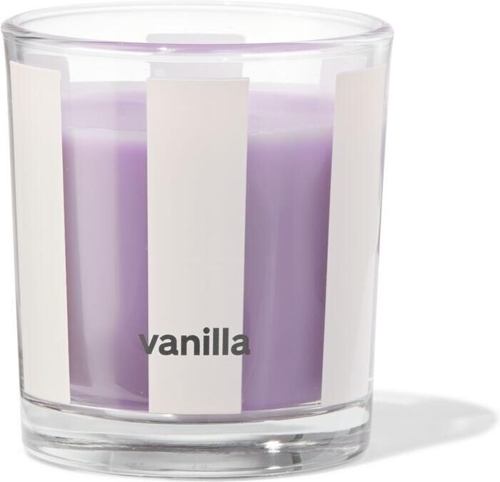 HEMA Geurkaars In Glas ⌀7x8cm Vanille (lila)