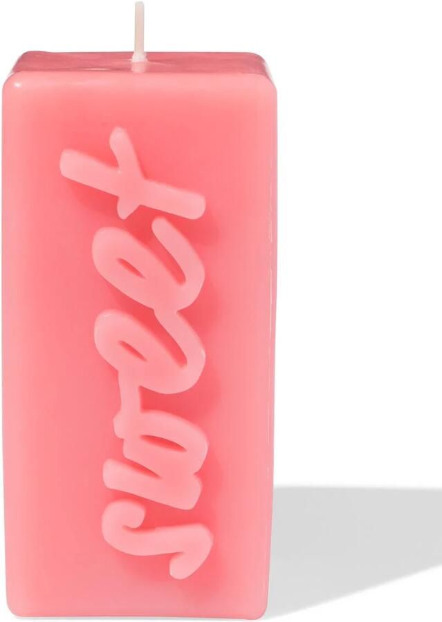 HEMA Kaars 12.5cm 'sweet' Roze