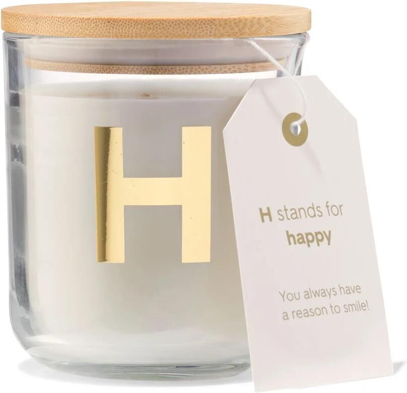 HEMA Kaars In Glas Ø8x10cm Letter H