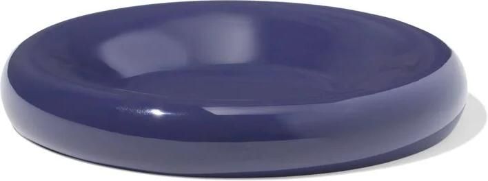 HEMA Kaarsonderzetter ⌀10cm Metaal Donkerblauw (donkerblauw)