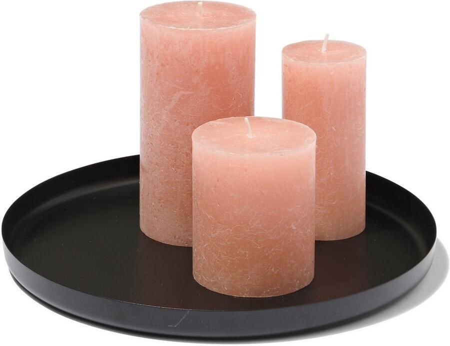 HEMA Kaarsonderzetter Ø 25 Cm Zwart (zwart) - Foto 2