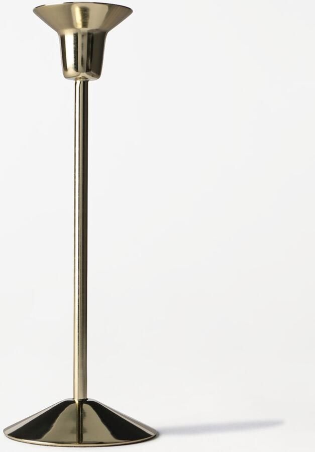 HEMA Kandelaar ⌀21x7.5cm Zwier Metaal Goud (goud)