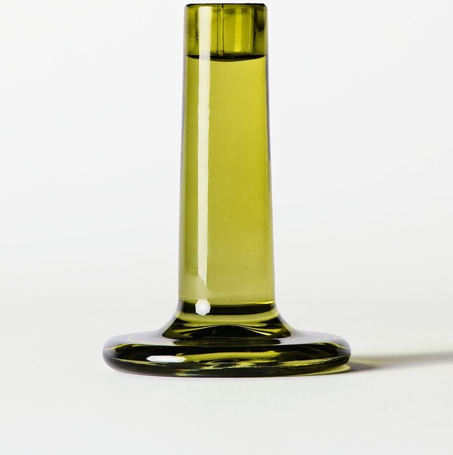 HEMA Kandelaar ⌀5x12cm Bink Glas Groen (groen)