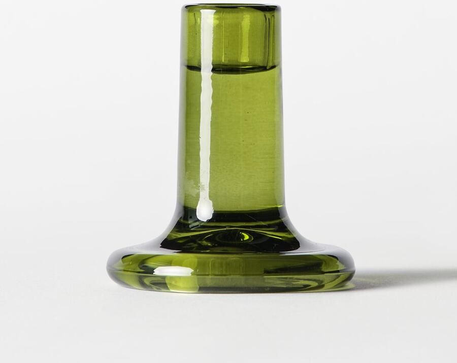 HEMA Kandelaar ⌀5x12cm Bink Glas Groen (groen)