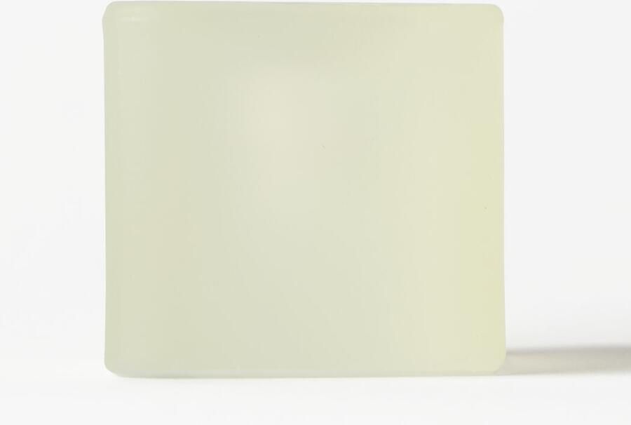 HEMA Kandelaar ⌀5x5cm Kub Glas Mat Geel (geel)