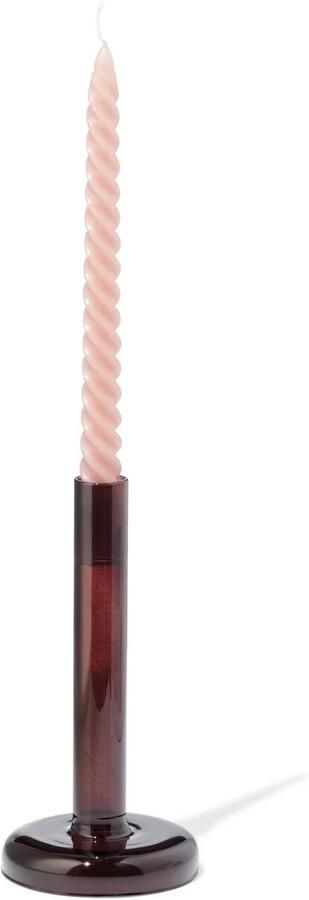 HEMA Kandelaar 8.5x10cm Glas Bruin (bruin)