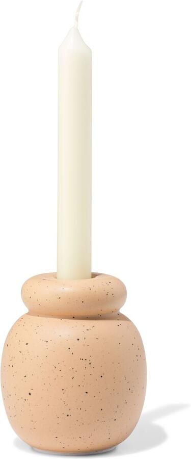 HEMA Kandelaar 8.5x10cm Keramiek Lichtbruin (bruin)