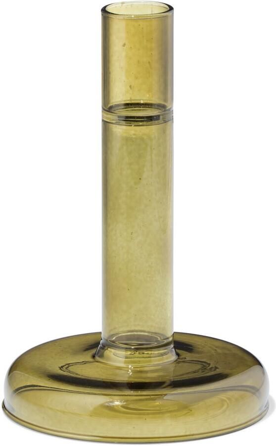 HEMA Kandelaar 8.5x8cm Glas Groen (groen)