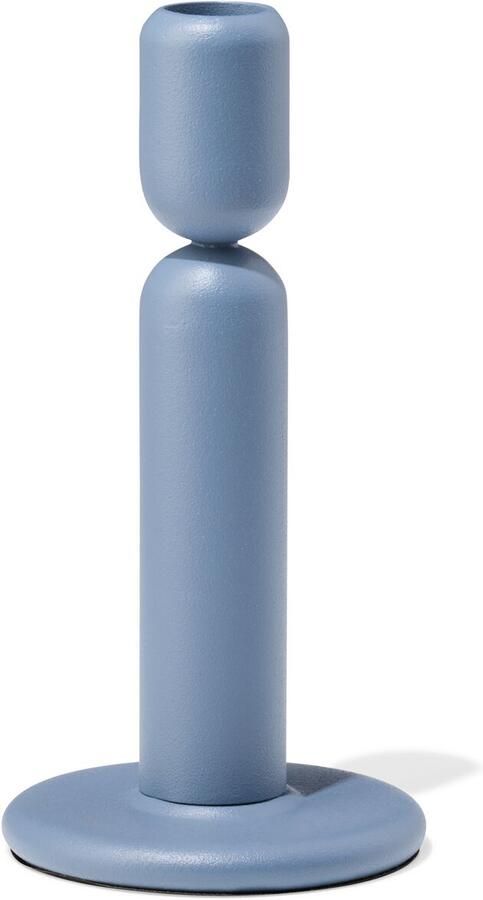 HEMA Kandelaar 9.2x13.9cm Metaal Hoog Grijs (blauw)