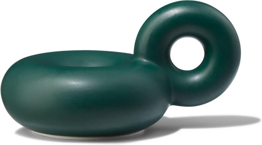 HEMA Kandelaar Donut Met Oor Groen (donkergroen)