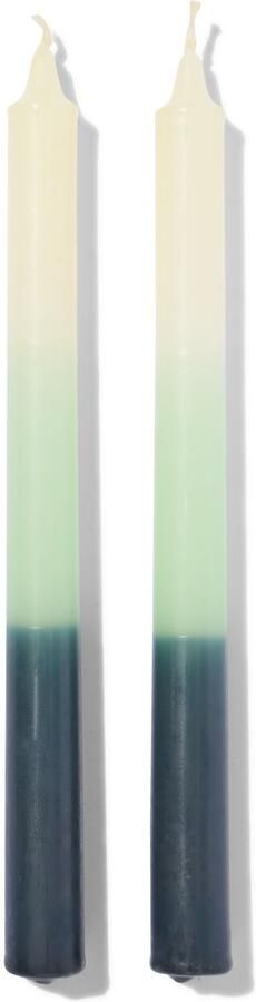 HEMA Korte Huishoudkaarsen Dip-dye 2 Stuks (taupe)