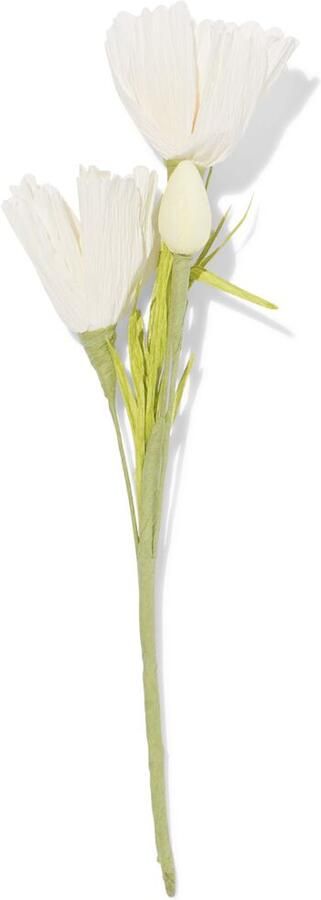 HEMA Kunstbloem 24cm Papier Wit (wit)