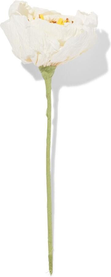 HEMA Kunstbloem Klaproos 23cm Papier Wit (wit)