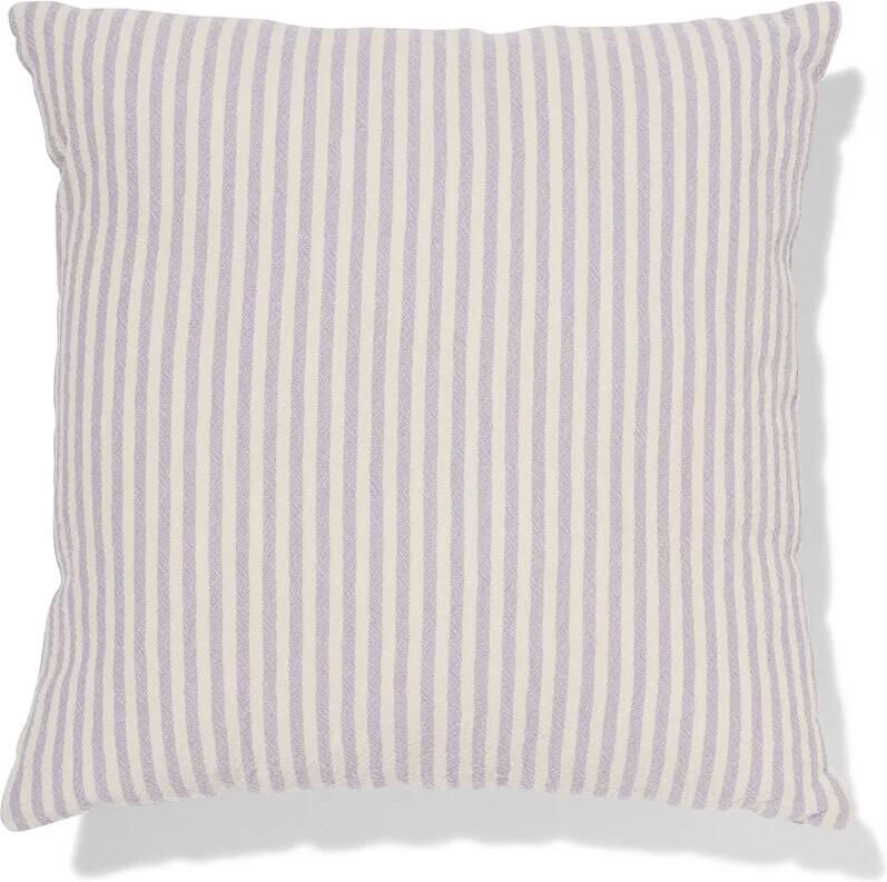 HEMA Kussen 40x40cm Katoen Strepen (paars)