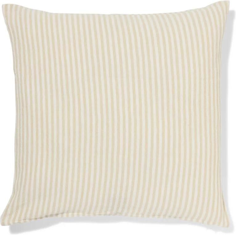 HEMA Kussenhoes 50x50cm Katoen Strepen Bruin (bruin)