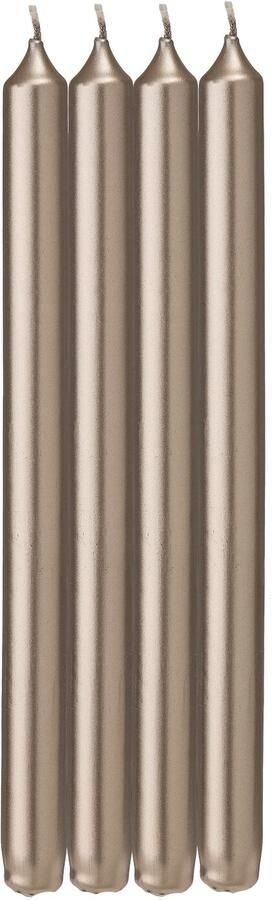 HEMA Lange Huishoudkaarsen Ø2.2x29 Champagne 4 Stuks (champagne)