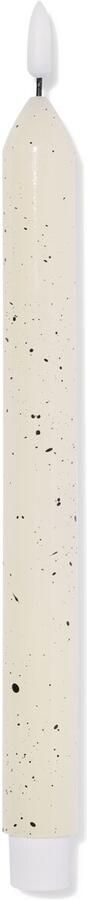 HEMA Led-dinerkaars ⌀2.3x29cm Glad Spikkel Ivoor (ivoor)
