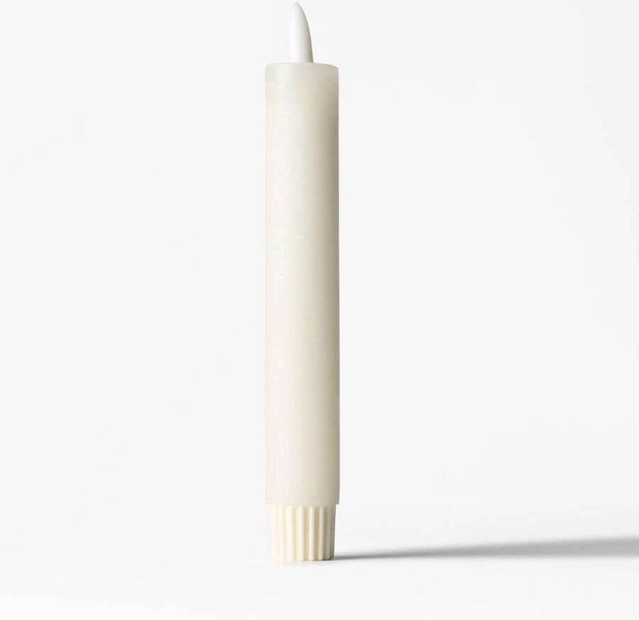 HEMA Led Dinerkaars ⌀2.5x18.4cm Rustiek Ivoor (ivoor)