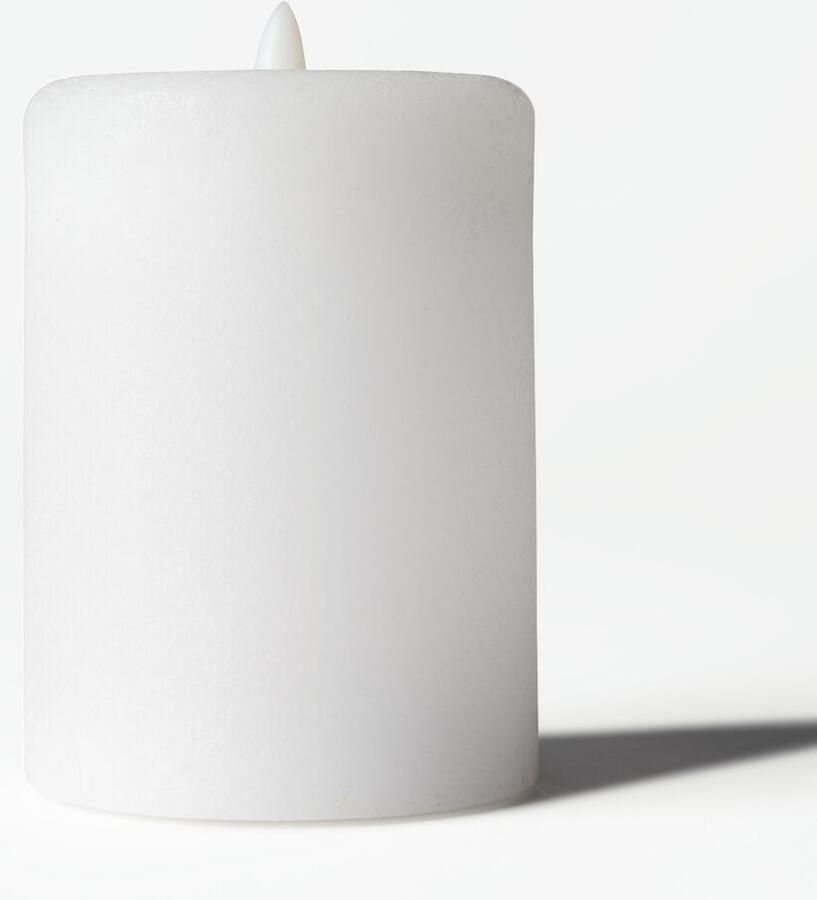 HEMA Led Stompkaars ⌀7.5x10cm Rustiek Wit (wit)