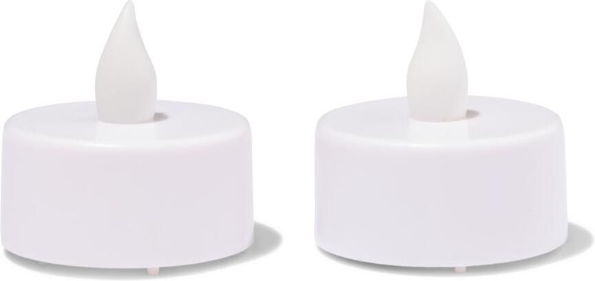 HEMA Led-theelichten 2 Stuks (wit)