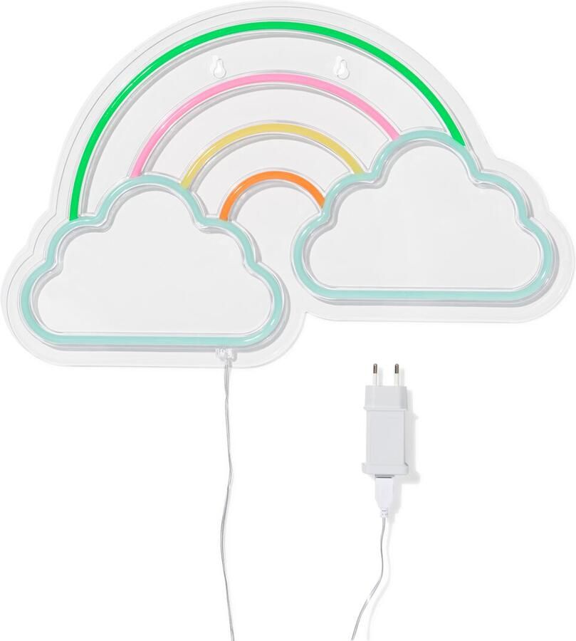 HEMA Neonlamp 47.8x30.5cm Regenboog