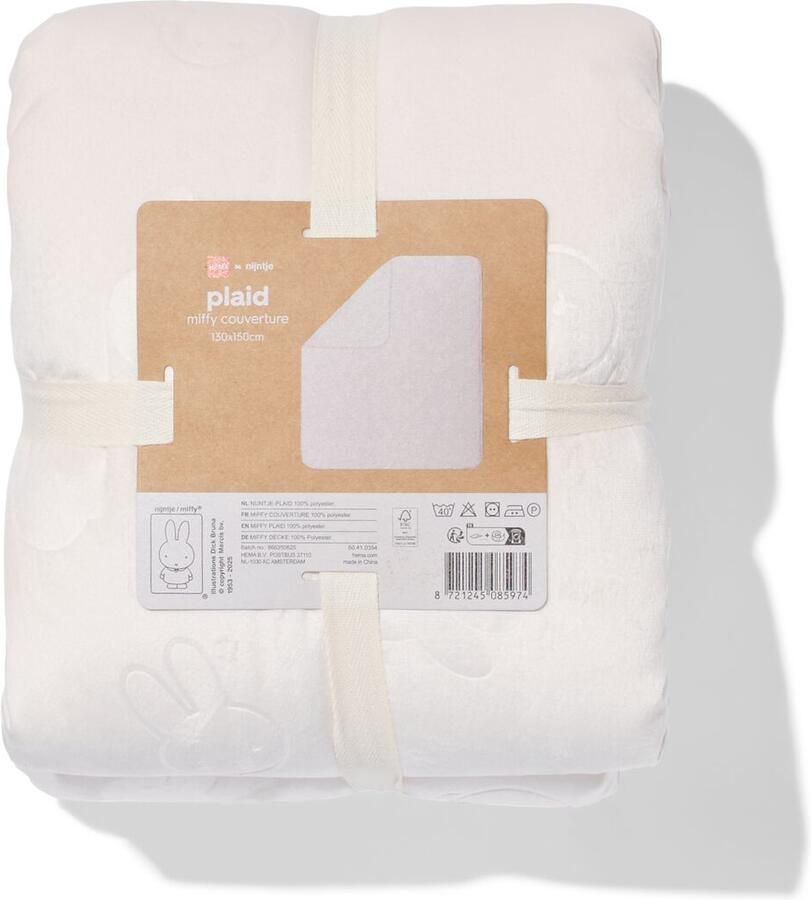 HEMA Nijntje Woonplaid 130x150cm Fleece Polyester