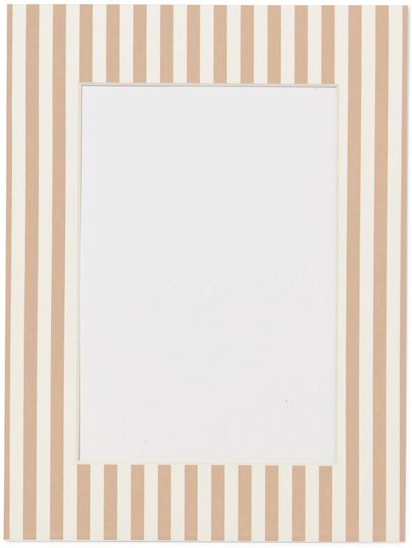 HEMA Passe-partout 15x20cm Papier Strepen (wit)