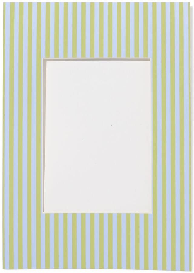 HEMA Passe-partout A4 21x29.7cm Papier Strepen (blauw)