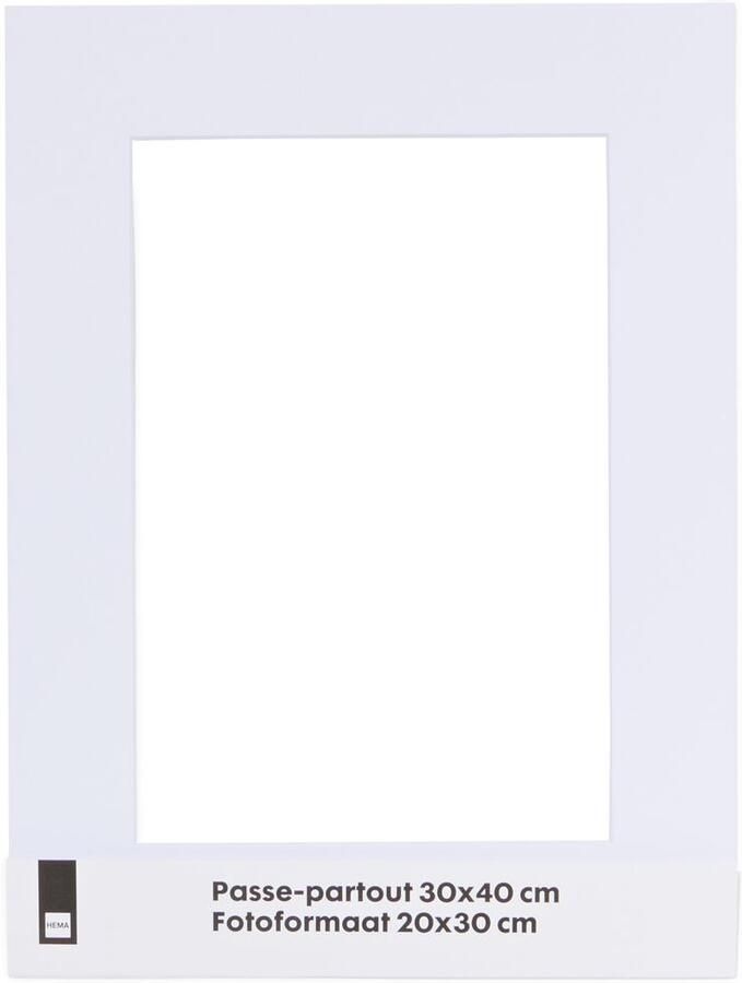 HEMA Passepartout 30x40cm Wit (wit)