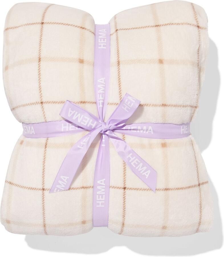 HEMA Plaid 130x150cm Sherpa Natural (nude)