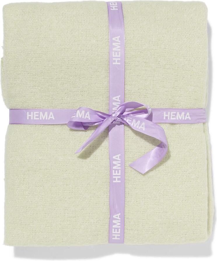 HEMA Plaid 130x150cm Wollook (groen)